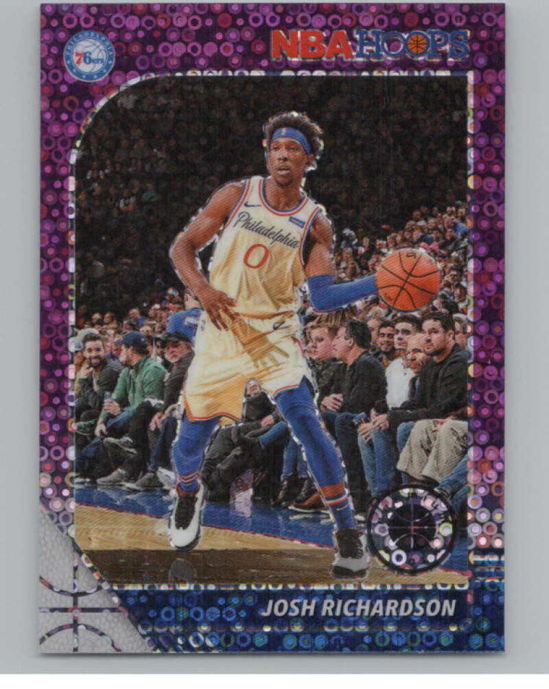 2019-20  Hoops Premium Stock  Purple Disco Prizm #98 Josh Richardson  V103041 Image 1