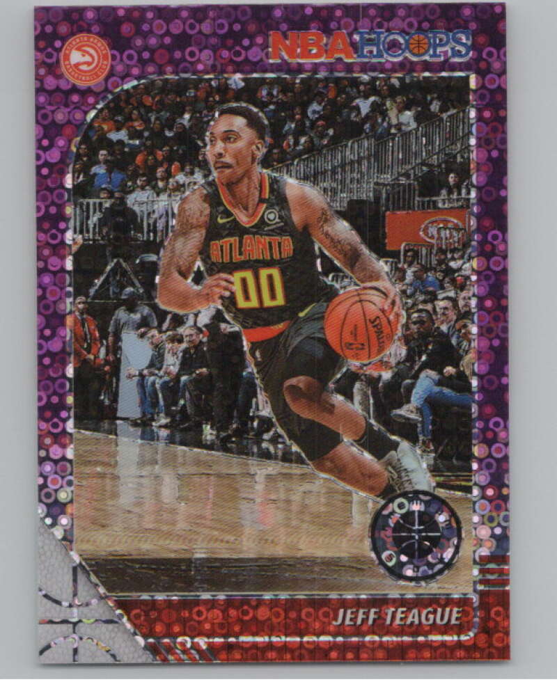 2019-20  Hoops Premium Stock  Purple Disco Prizm #115 Jeff Teague  V103043 Image 1