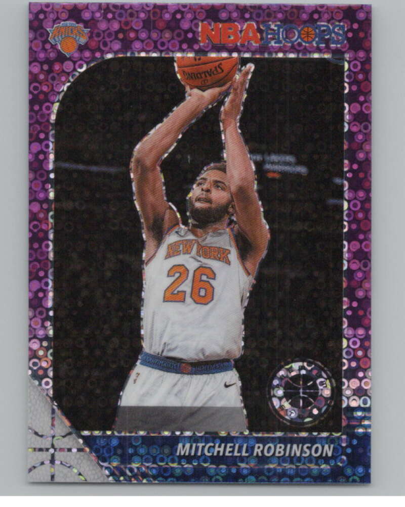 2019-20  Hoops Premium Stock  Purple Disco Prizm #126 Mitchell Robinson  V103046 Image 1