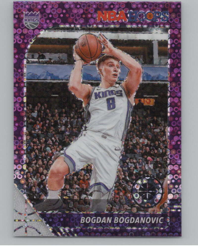 2019-20  Hoops Premium Stock  Purple Disco Prizm #168 Bogdan Bogdanovic  V103052 Image 1