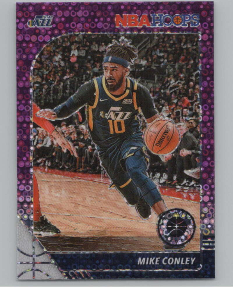 2019-20  Hoops Premium Stock  Purple Disco Prizm #186 Mike Conley  V103054 Image 1
