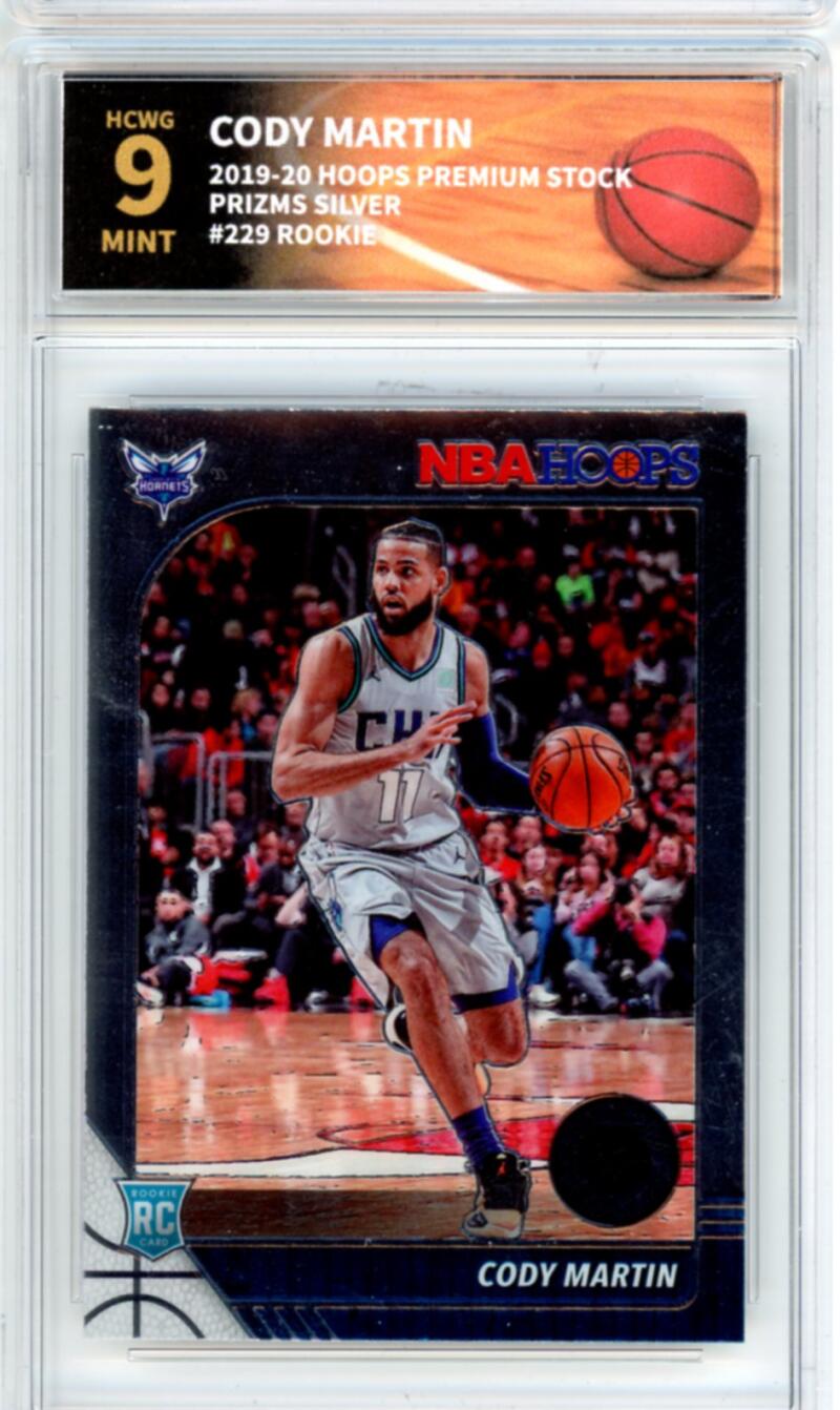 2019-20 Hoops Premium Silver #229 Cody Martin RC Rookie Graded HCWG 9 Image 1