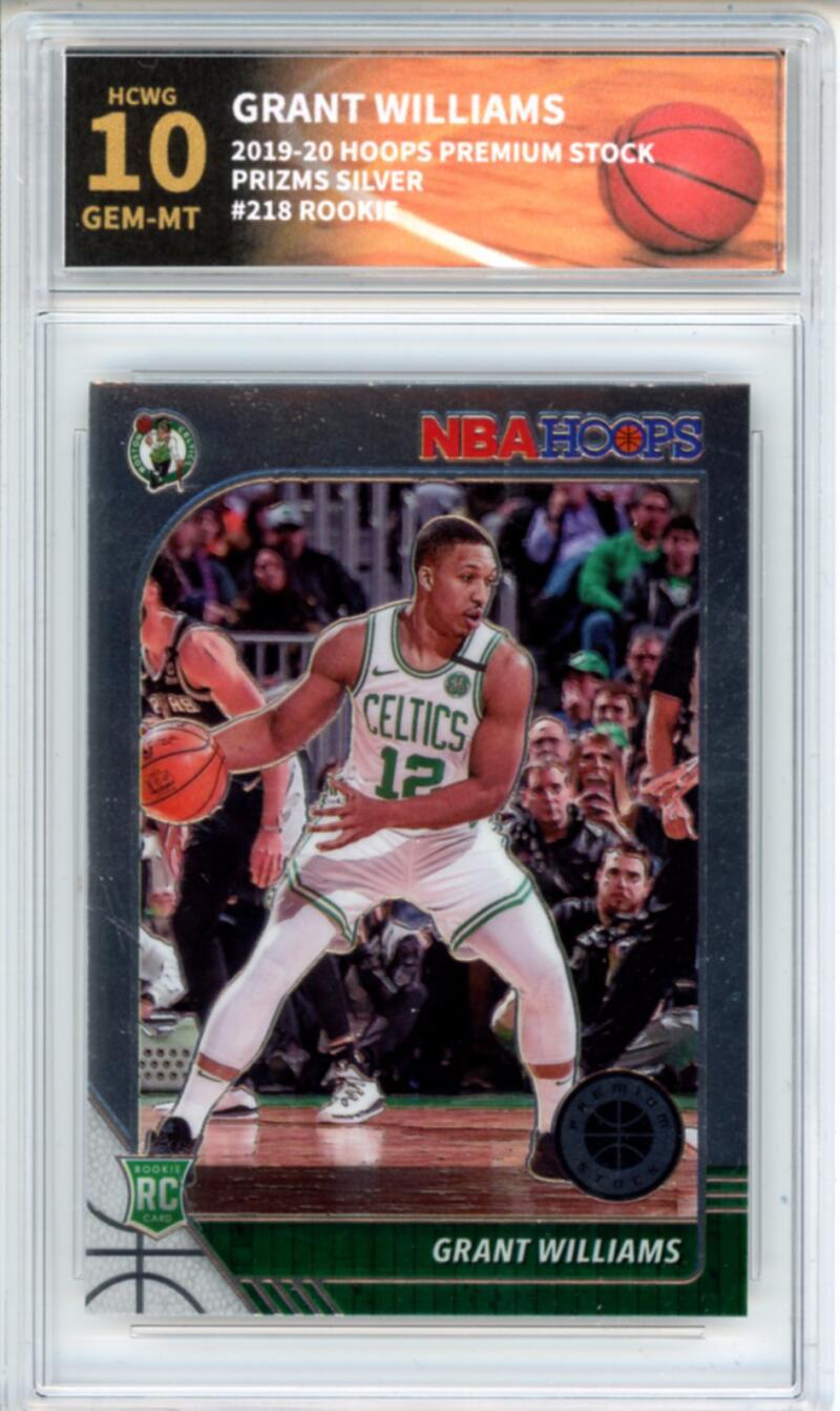 2019-20 Hoops Premium Silver #218 Grant Williams RC Rookie Graded HCWG 9 Image 1