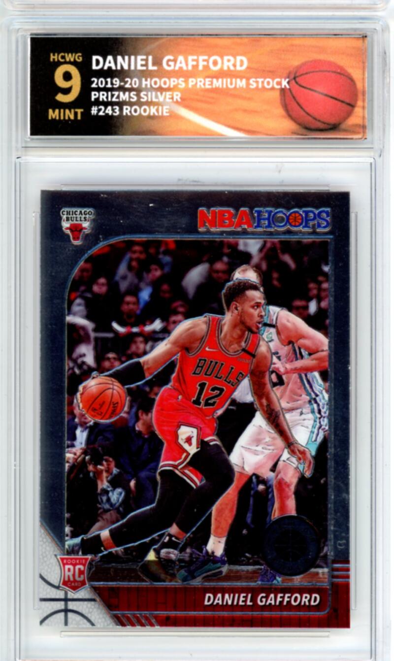 2019-20 Hoops Premium Silver #243 Daniel Gafford RC Rookie Graded HCWG 9 Image 1