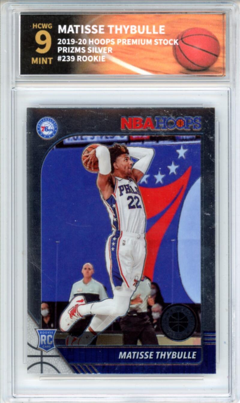 2019-20 Hoops Premium Silver #239 Matisse Thybulle RC Rookie Graded HCWG 9 Image 1
