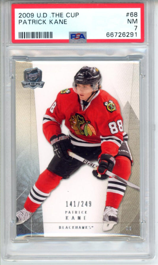 2009-10 Upper Deck The Cup #68 Patrick Kane 141/249 Hockey PSA 7 Image 1