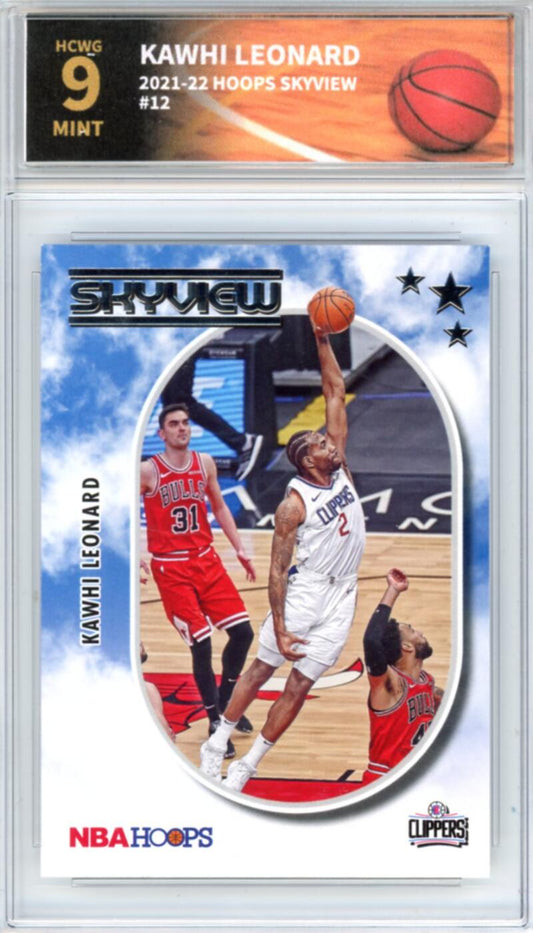 2021-22 Panini Hoops Skyview #12 Kawhi Leonard Basketball Rookie RC HCWG 9 Image 1