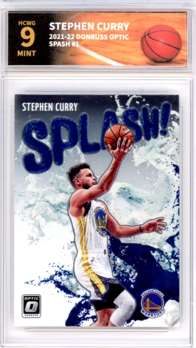 2021-22 Donruss Optic Splash! #1 Stephen Curry Basketball Rookie RC HCWG 9 Image 1