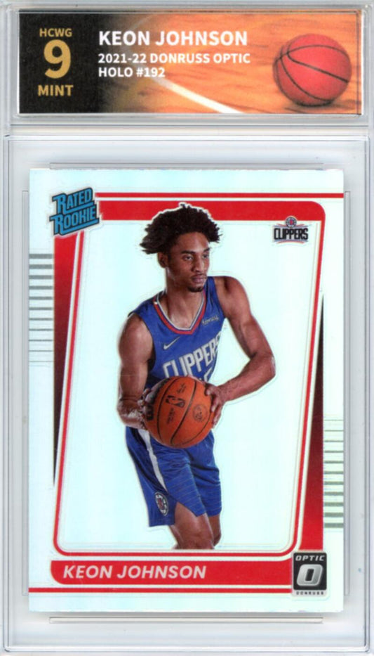 2021-22 Donruss Optic Holo #192 Keon Johnson Rookie RC Basketball HCWG 9 Image 1