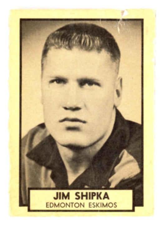 1962 Topps CFL #54 Jim Shipka Football Trading Card  V103087 Image 1
