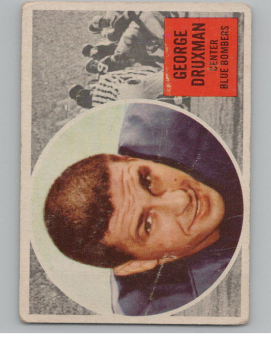 1960 Topps CFL #79 George Druxman Football Trading Card  V103090 Image 1