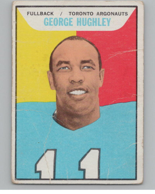 1965 Topps CFL #106 George Hughley Football Trading Card  V103094 Image 1