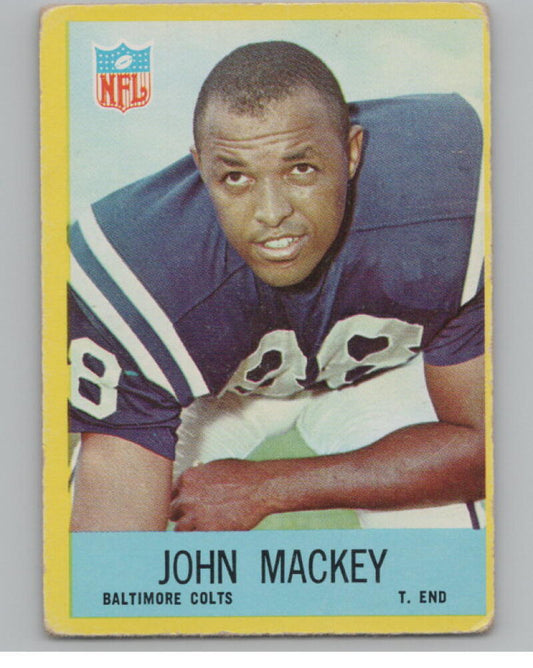 1967 Philadelphia #20 John Mackey Football Trading Card  V103100 Image 1