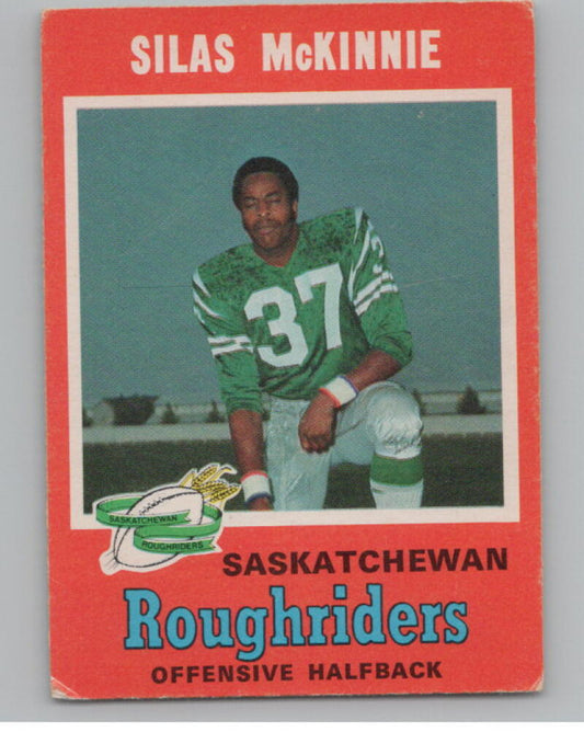 1971 O-Pee-Chee CFL #102 Silas McKinnie Football Trading Card  V103110 Image 1