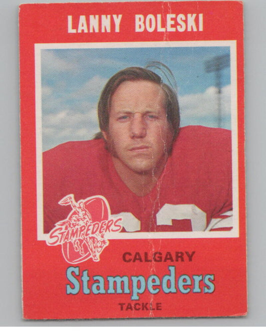 1971 O-Pee-Chee CFL #120 Lanny Boleski Football Trading Card  V103112 Image 1