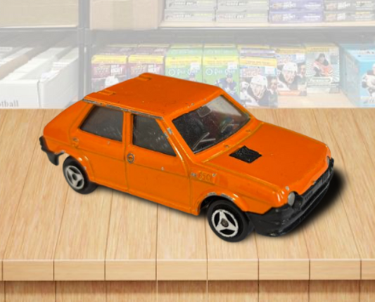 1980 Majorette Fiat Ritmo Orange Vintage Toy Car Made in France Image 1