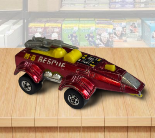 1978 Hot Wheels Spacer Racer M-8 Rescue Red Vintage Toy Car Malaysia Image 1