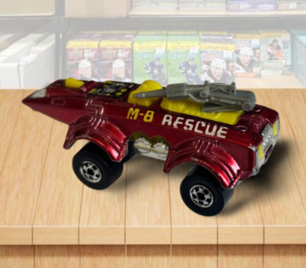 1978 Hot Wheels Spacer Racer M-8 Rescue Red Vintage Toy Car Malaysia Image 2