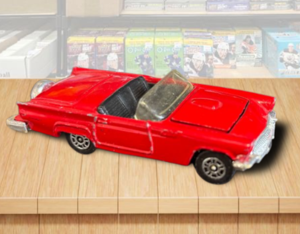 Corgi Convertable 1980 Corgi Ford Thunderbird Red Convertible Vintage Toy Car Made in Br ...