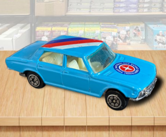 1979 Yatming BMW 2800 Blue Diecast Vintage Toy Car Made in Hong Kong Image 1