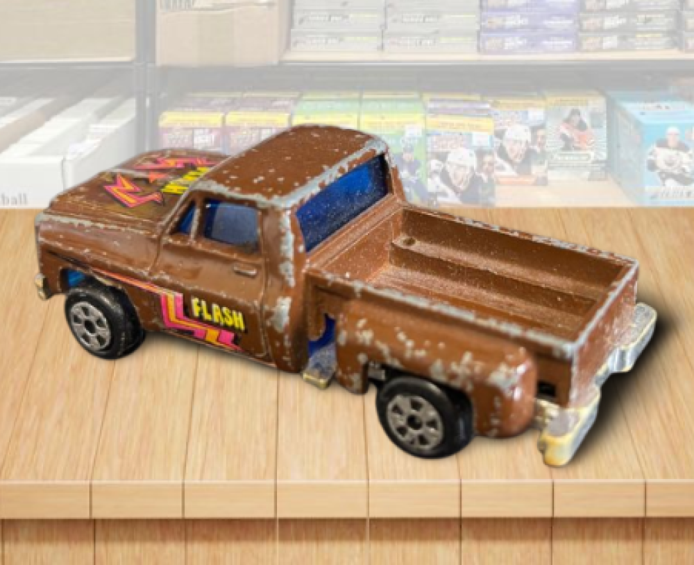 1980 Yatming Chevy Stepside Pickup Truck Flash Brown Vintage Toy Car Hong Kong Image 2