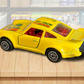 1980s Majorette Porsche Turbo Yellow Diecast Vintage Toy Car Made in France Image 2