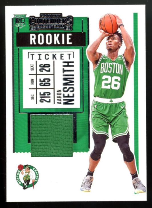 2020-21 Panini Contenders Rookie Ticket Swatches #6 Aaron Nesmith Jersey V103113 Image 1
