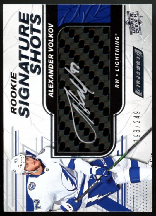 2019-20 Upper Deck Engrained Rookie Signature Shots Alexander Volkov /249 V103115 Image 1