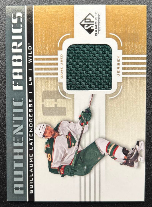 2011-12 SP Game Used Authentic Fabrics Gold Guillaume Latendresse V103120 Image 1