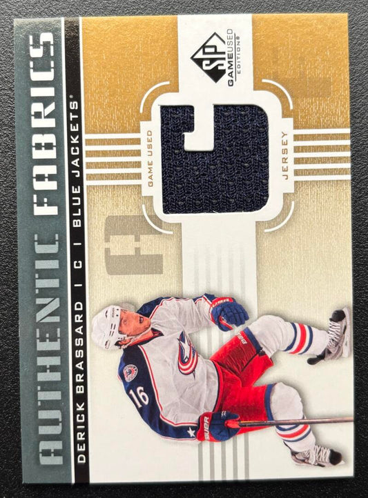 2011-12 SP Game Used Authentic Fabrics Gold Derick Brassard V103121 Image 1