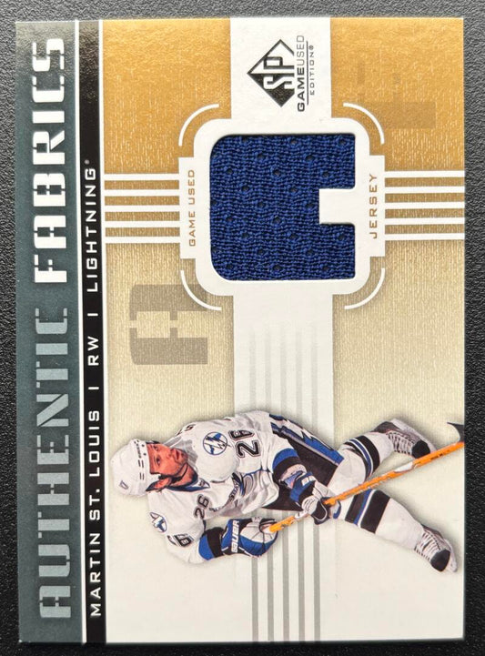 2011-12 SP Game Used Authentic Fabrics Gold Jersey Martin St.Louis V103124 Image 1