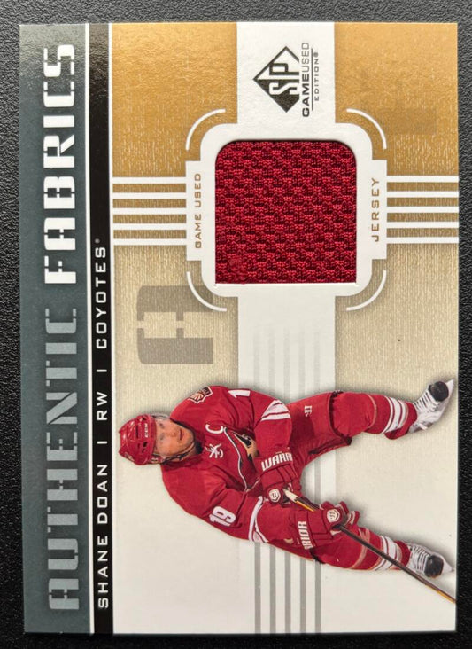 2011-12 SP Game Used Authentic Fabrics Gold Jersey Shane Doan V103126 Image 1