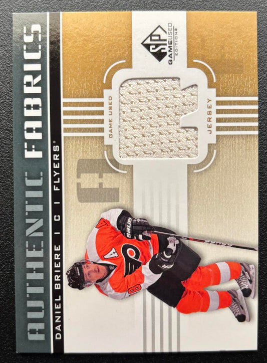 2011-12 SP Game Used Authentic Fabrics Gold Jersey Daniel Briere V103128 Image 1