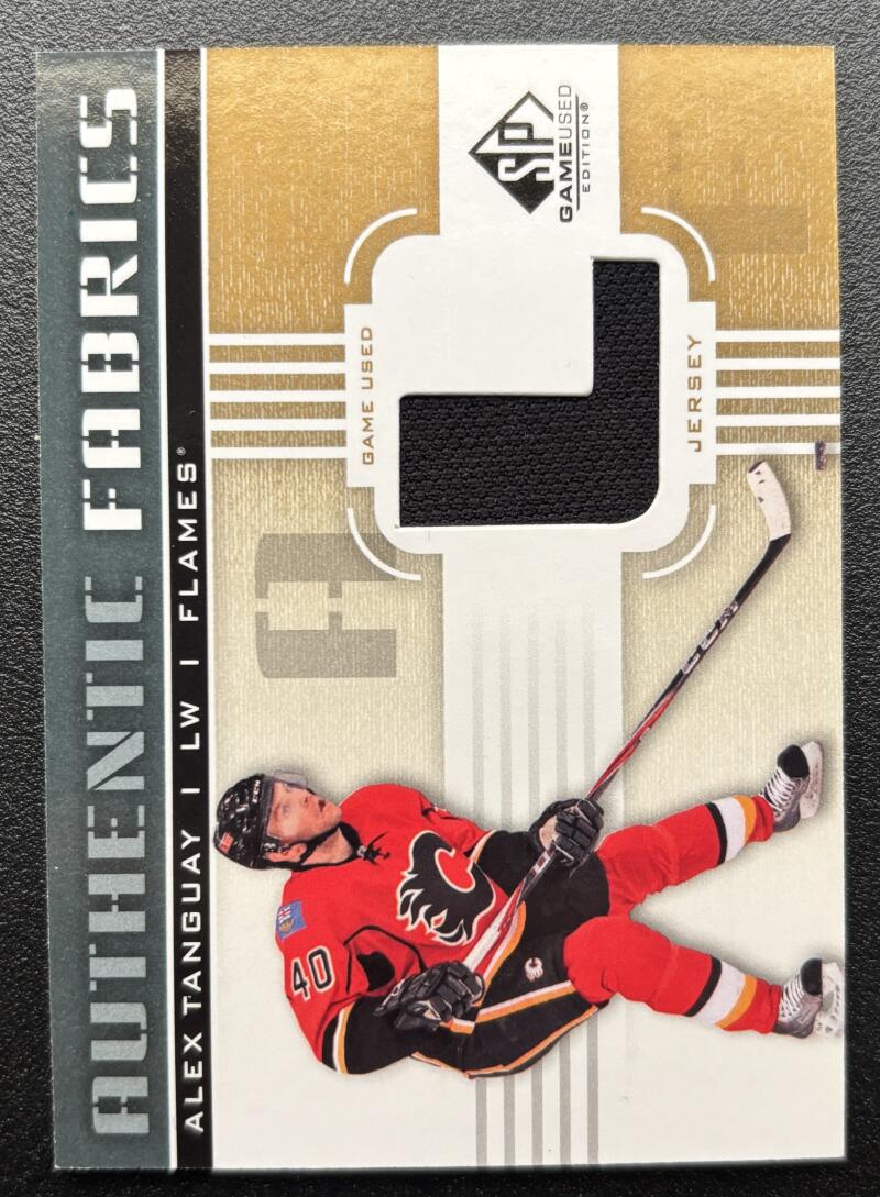 2011-12 SP Game Used Authentic Fabrics Gold Jersey Alex Tanguay V103129 Image 1