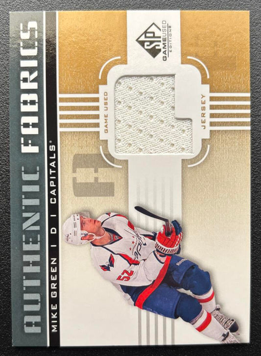 2011-12 SP Game Used Authentic Fabrics Gold Jersey Mike Green V103130 Image 1