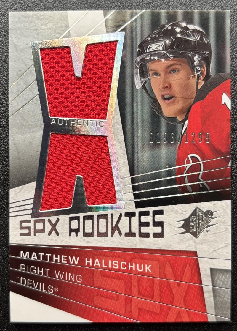 2008-09 SPx #134 Matthew Halischuk 196/1299 Jersey RC Rookie V103134 Image 1