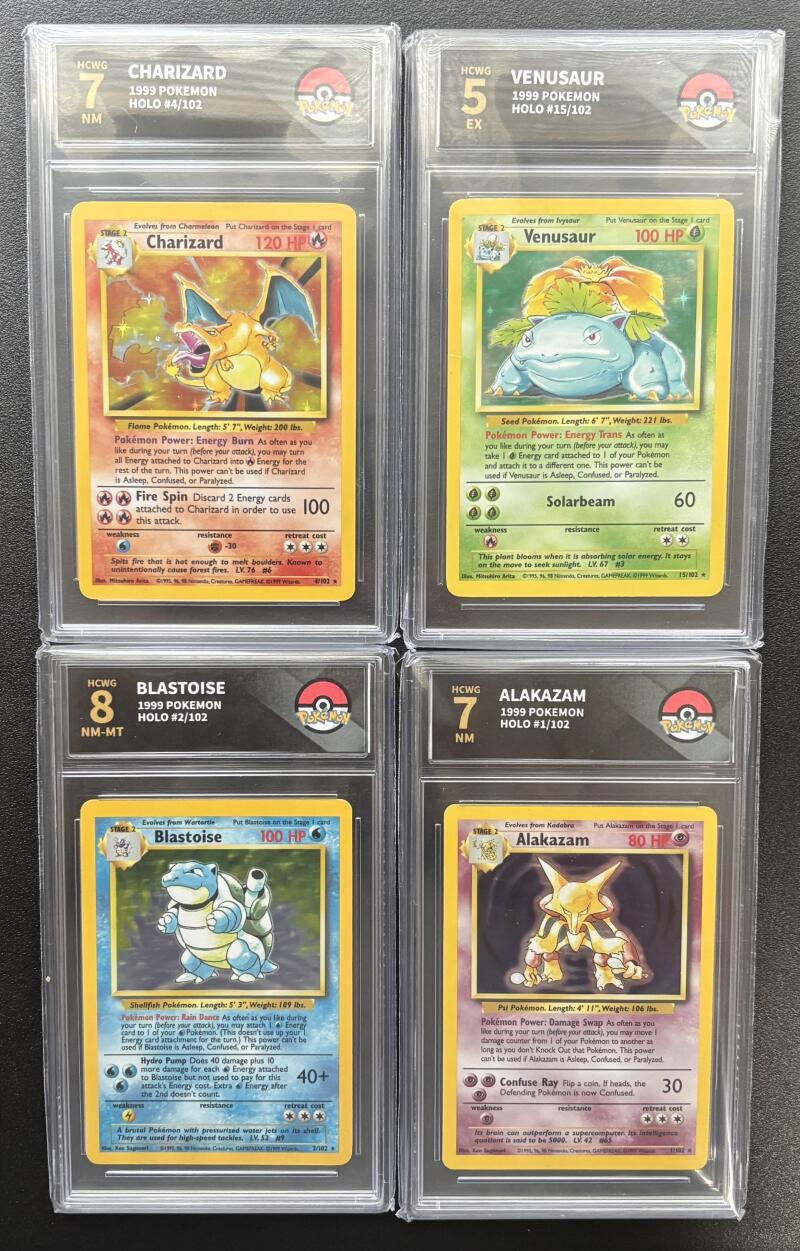1999 Pokemon Complete Graded HCWG Set 1-102 - Charizard, Blastoise ++ Image 5