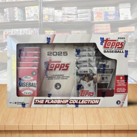2025 Topps & Heritage Baseball Flagship Collection Sealed Box 15 Packs +Oversize Image 1