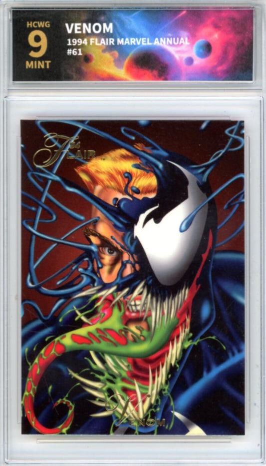 1994 Flair Marvel Annual #41 Venom Graded Mint HCWG 9 Image 1
