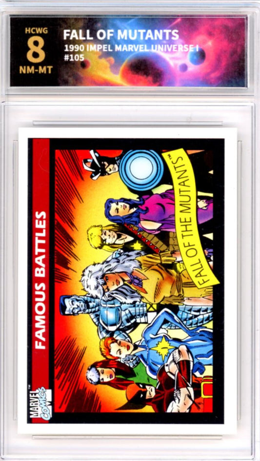 1990 Impel Marvel Universe I #102 Sandman Graded NM-Mint HCWG 8 Image 1