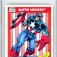 1990 Impel Marvel Universe I #1 Captain America Graded Mint HCWG 7 Image 1