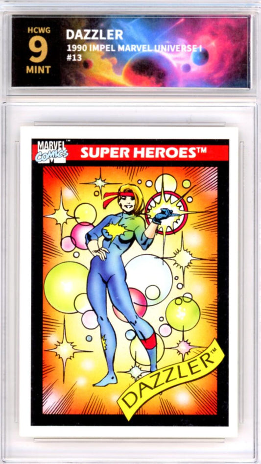 1990 Impel Marvel Universe I #13 Dazzler Graded Mint HCWG 9 Image 1