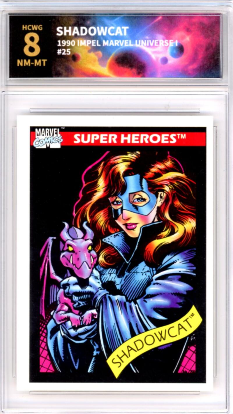 1990 Impel Marvel Universe I #25 Shadowcat Graded NM-Mint HCWG 8 Image 1