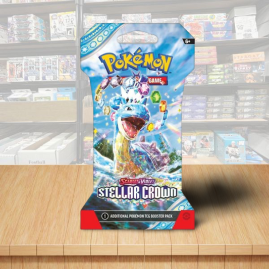Pokemon Scarlet & Violet Stellar Crown Sealed Booster Sleeved Pack - Cover B Image 1