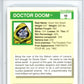 1990 Impel Marvel Universe I #60 Doctor Doom Graded Mint HCWG 9 Image 2