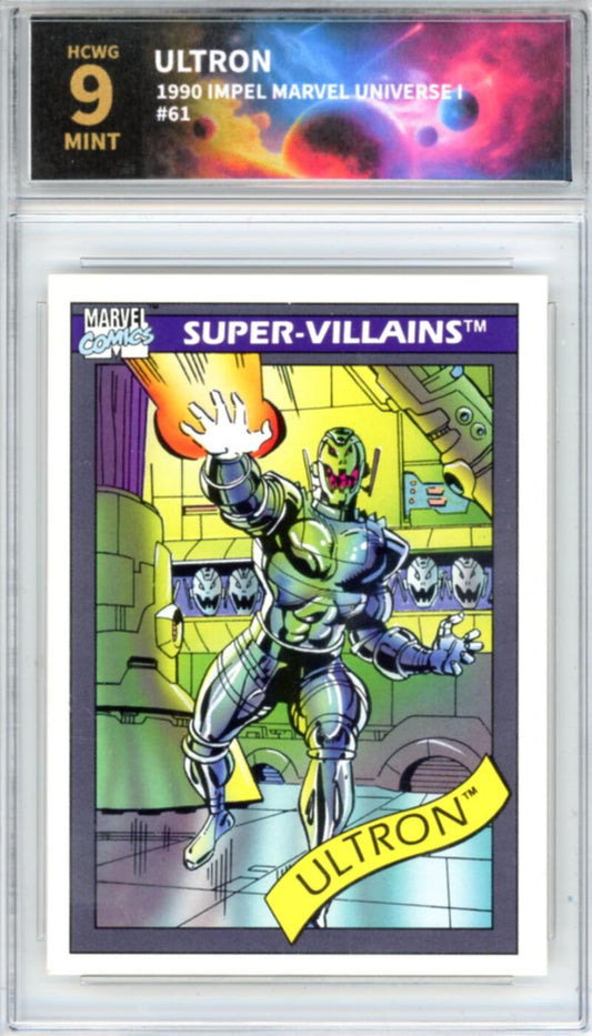 1990 Impel Marvel Universe I #61 Ultrom Graded Mint HCWG 9 Image 1