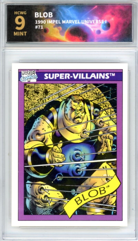 1990 Impel Marvel Universe I #71 Blob Graded Mint HCWG 9 Image 1
