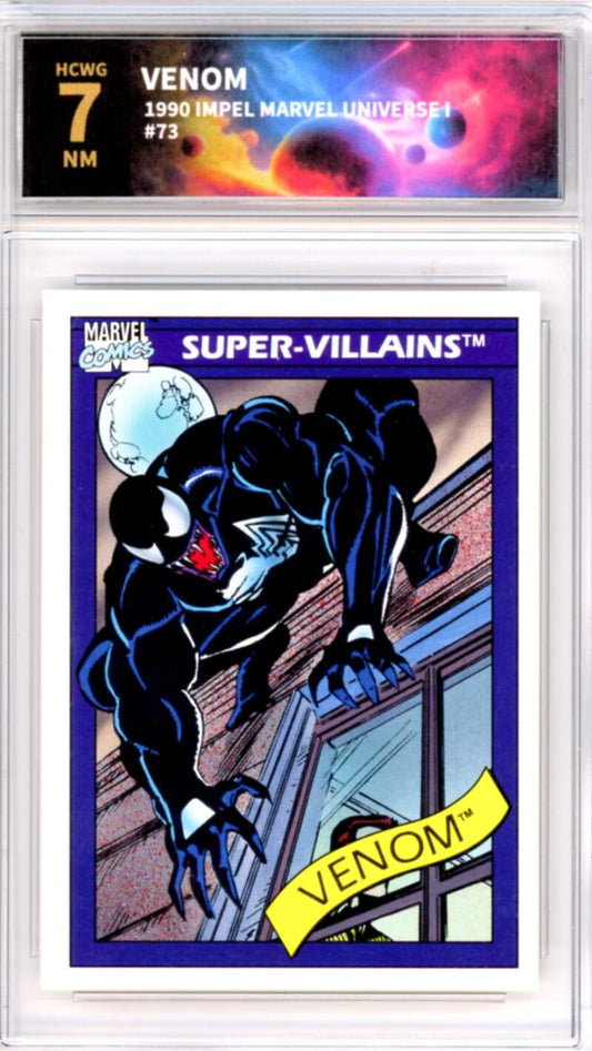 1990 Impel Marvel Universe I #73 Venom Graded Mint HCWG 7 Image 1