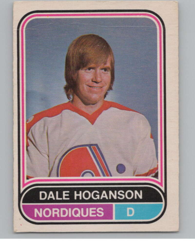 1975-76 O-Pee-Chee WHA #2 Dale Hoganson  Quebec Nordiques  V103137 Image 1