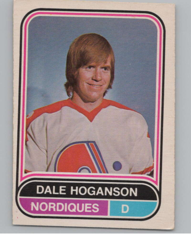 1975-76 O-Pee-Chee WHA #2 Dale Hoganson  Quebec Nordiques  V103138 Image 1